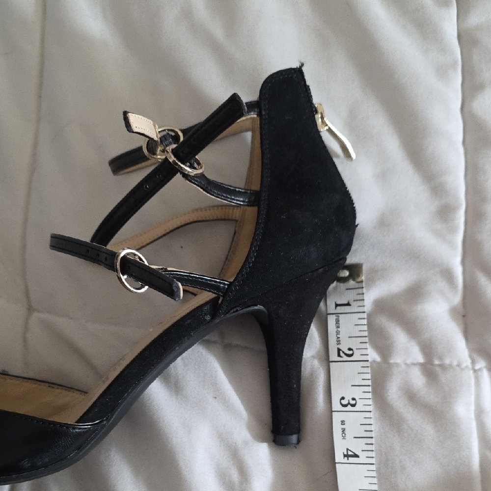 Liz Claiborne Elegant Black Heels with Straps Size 11 - Picture 10 of 10